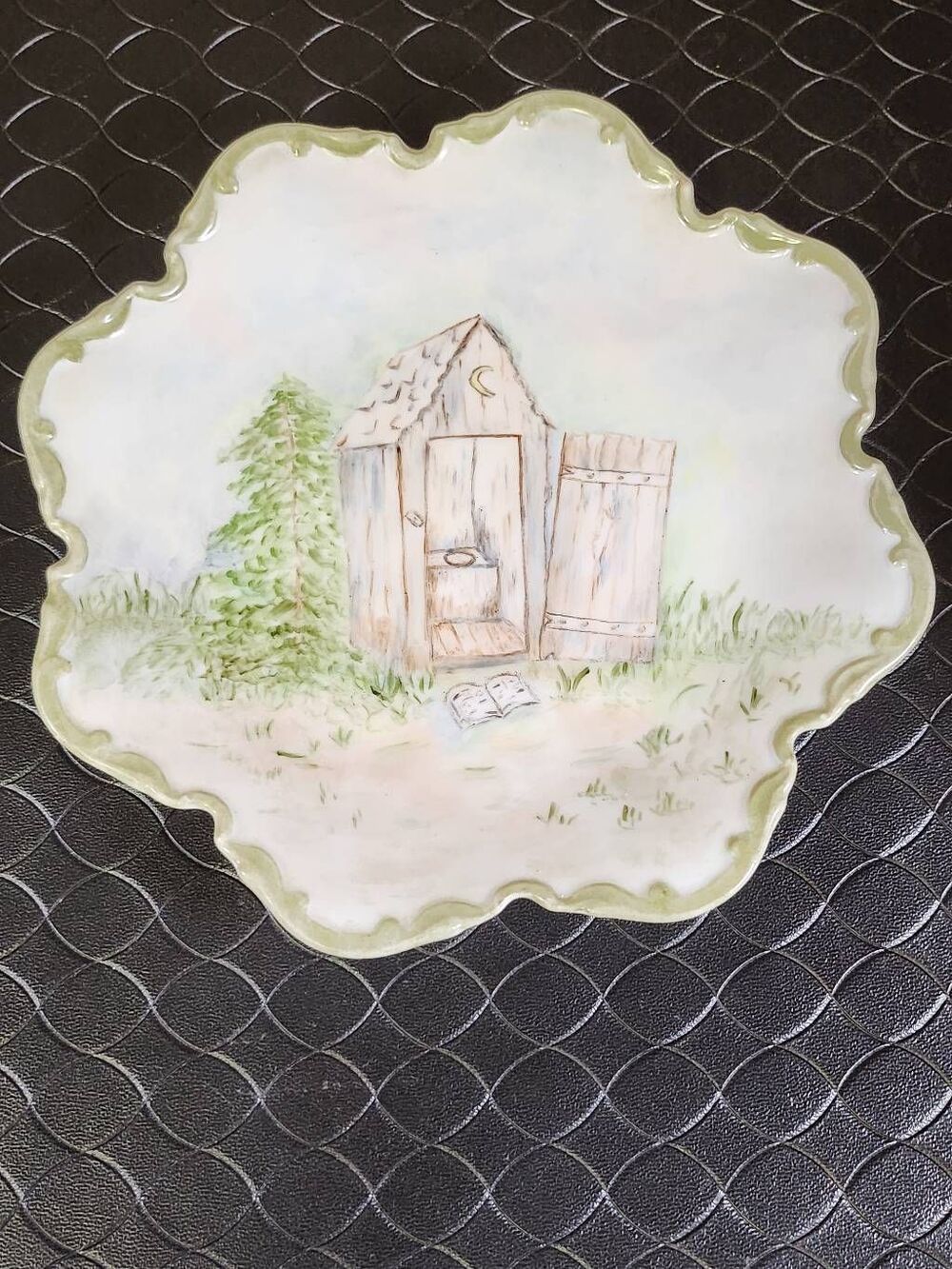 Vintage Outhouse Decorative Wall Plate